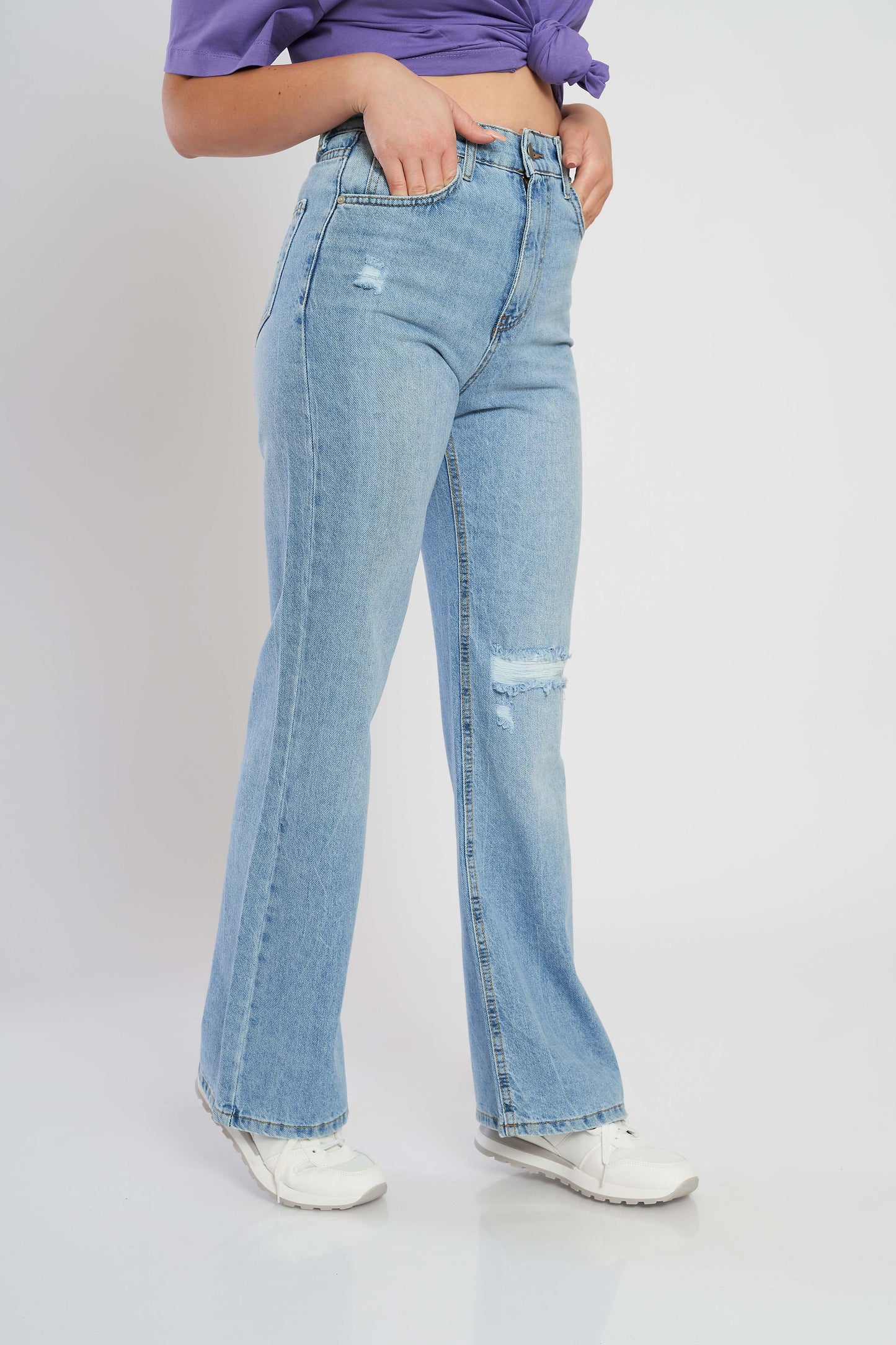 Dreed Flared Fit Jeans - Cropped For Women