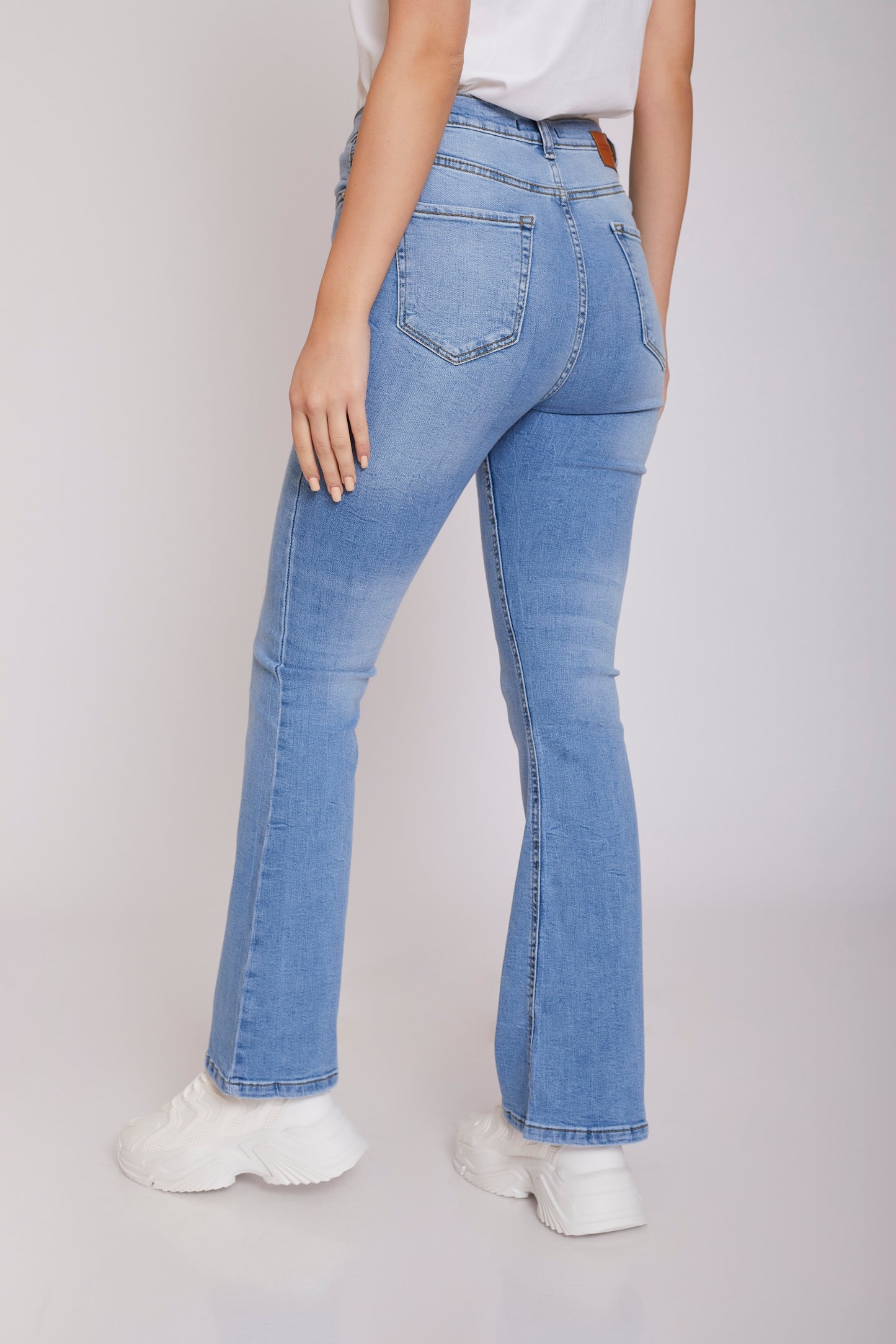 High Rise Flared Fit Jeans - For Women