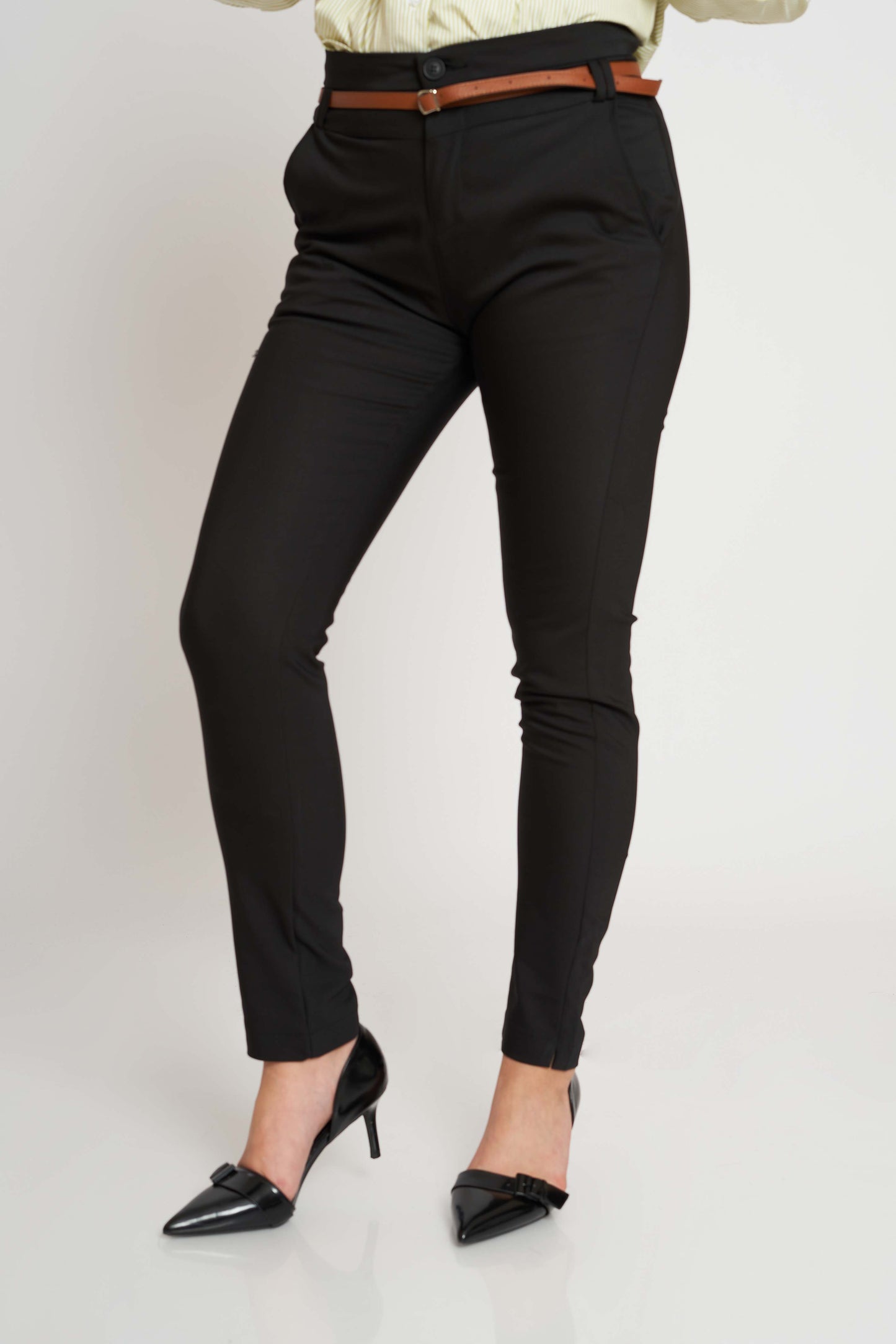 SKINNY-FIT FORMAL TROUSERS