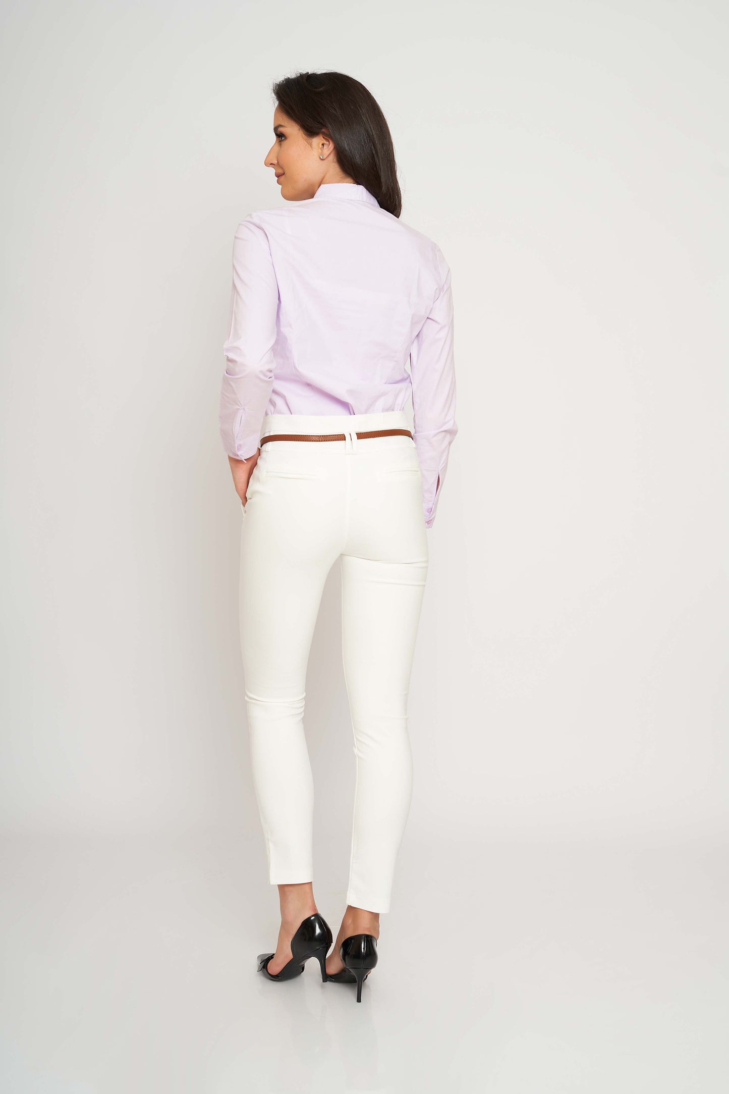SKINNY-FIT FORMAL TROUSERS
