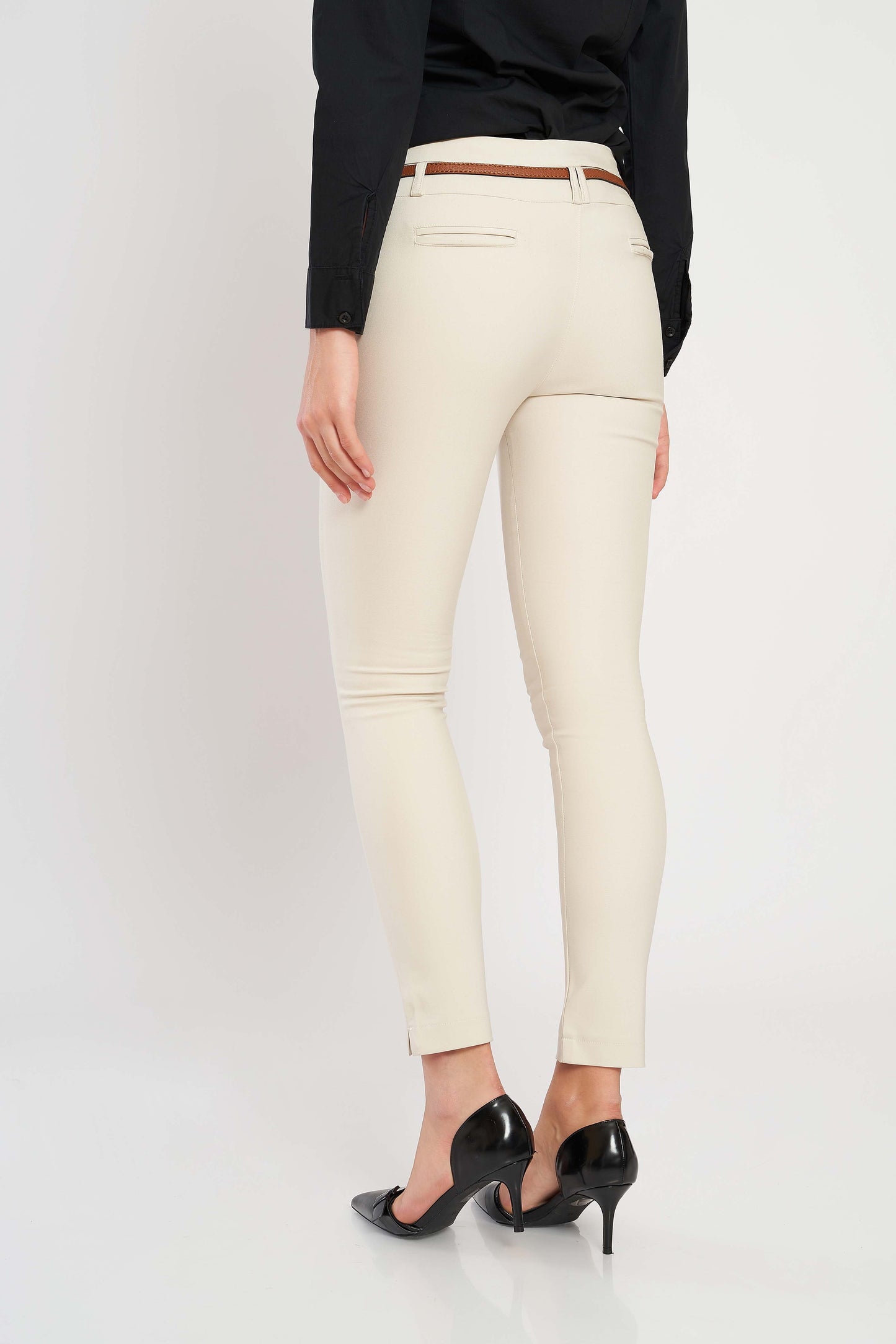 SKINNY-FIT FORMAL TROUSERS
