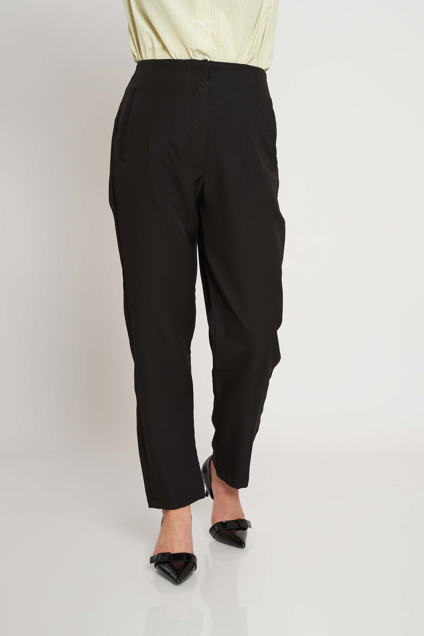 HIGH-WAIST TROUSERS