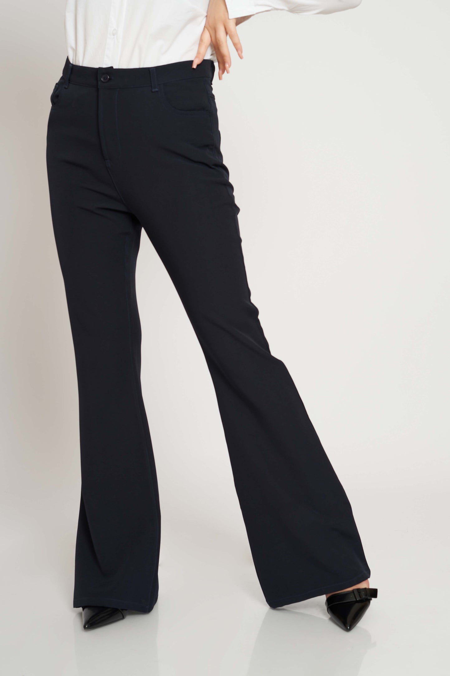 FLARED FINISH TROUSERS
