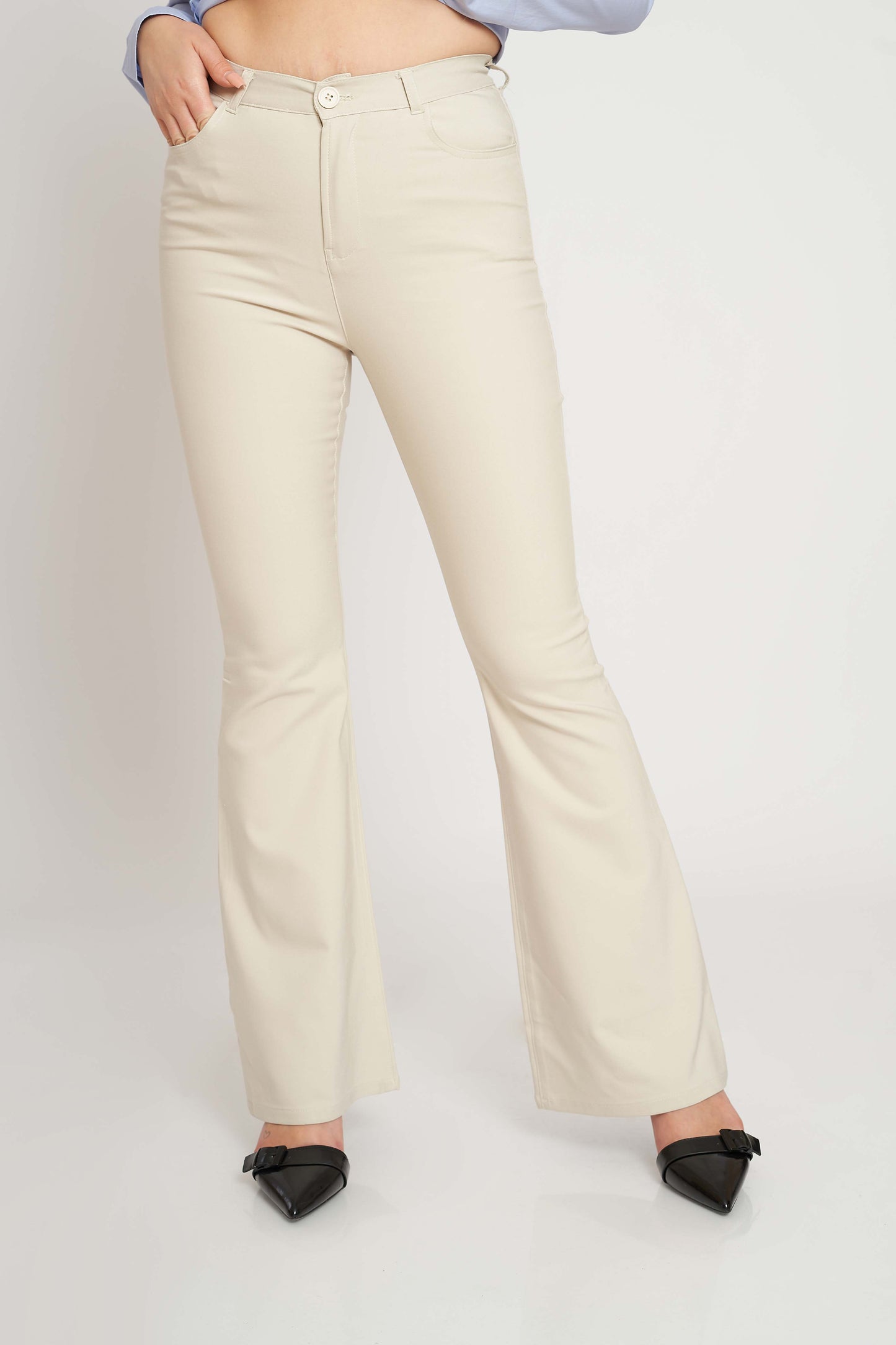 FLARED FINISH TROUSERS