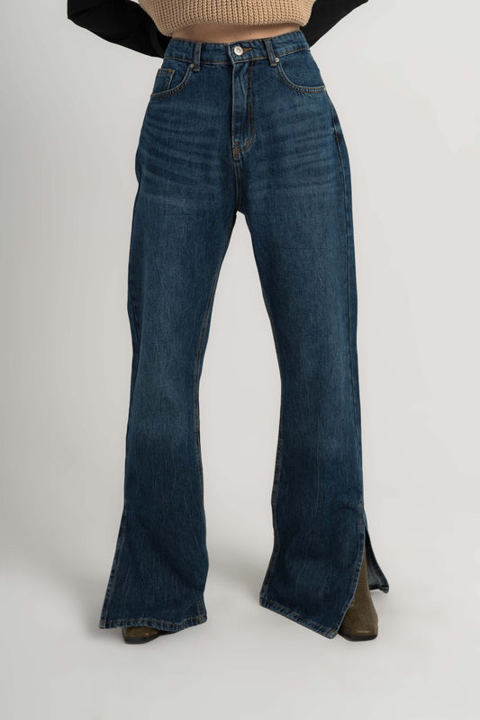 High Rise Slim Flared Fit Jeans - For Women
