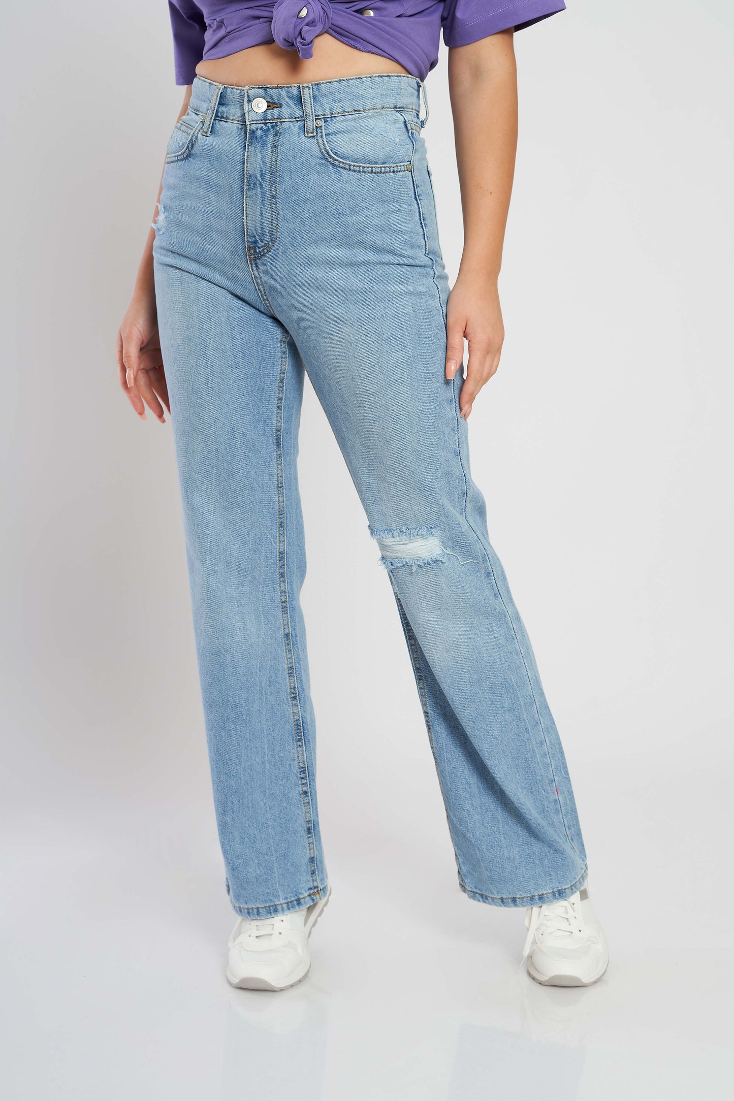 Dreed Flared Fit Jeans - Cropped For Lady