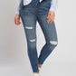 Skinny Fit Jeans - Mid Waist For Women
