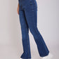 High Rise Flared Fit Jeans - For Women