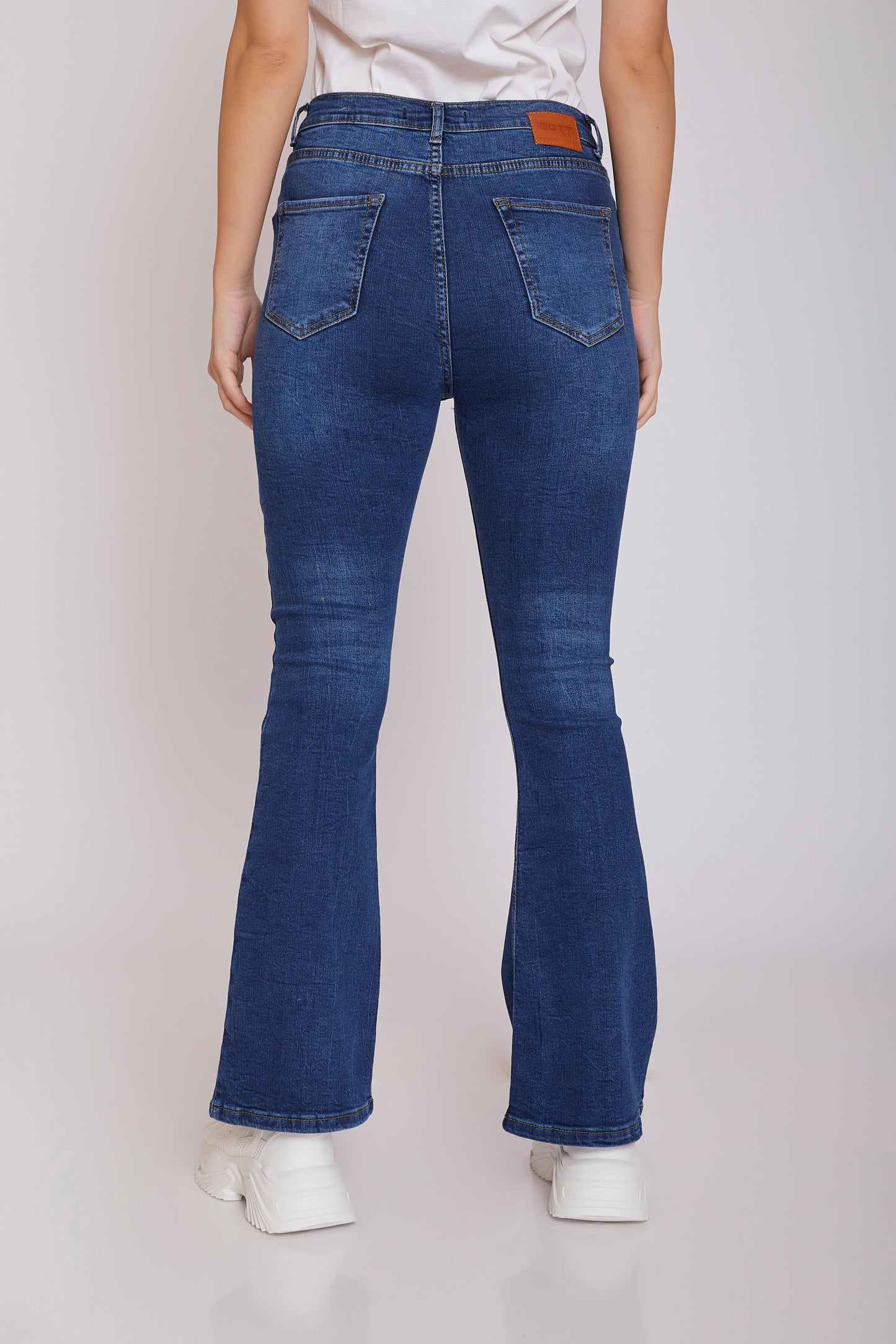 High Rise Flared Fit Jeans - For Women