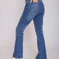 High Rise Flared Fit Jeans - For Women