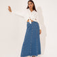 LONG DENIM SKIRT