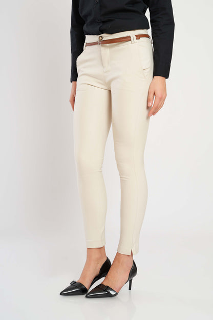 SKINNY-FIT FORMAL TROUSERS