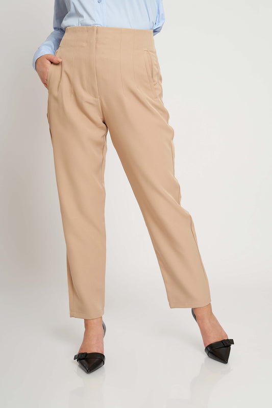 HIGH-WAIST TROUSERS
