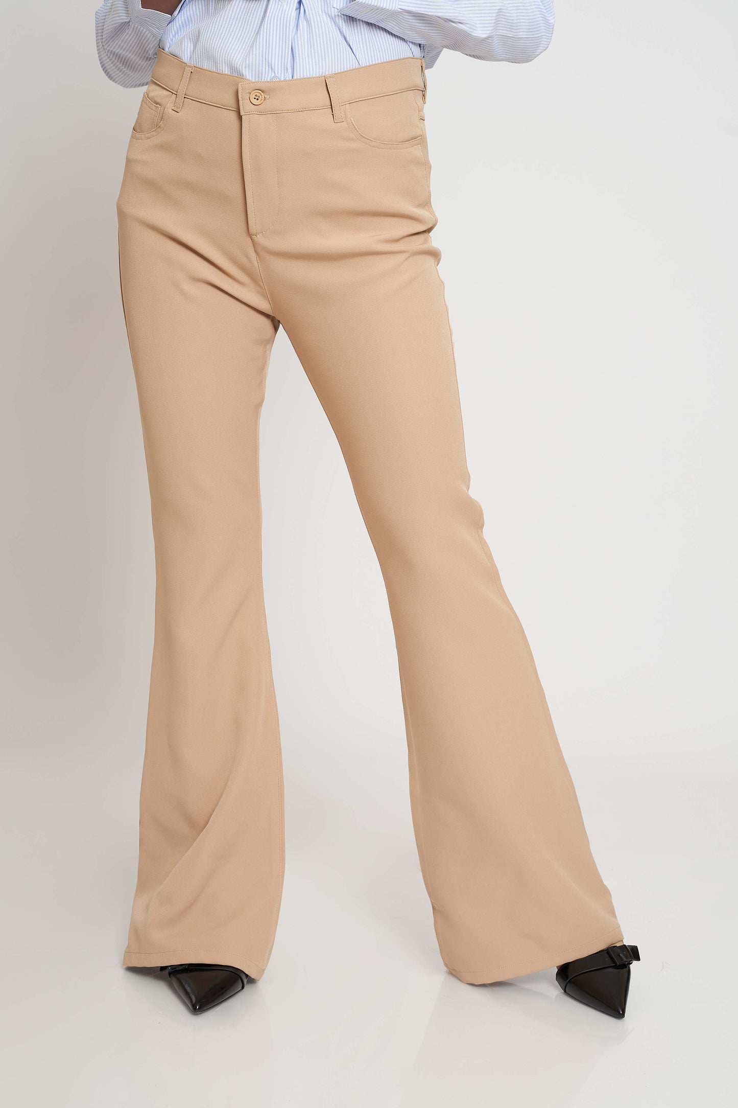 FLARED FINISH TROUSERS