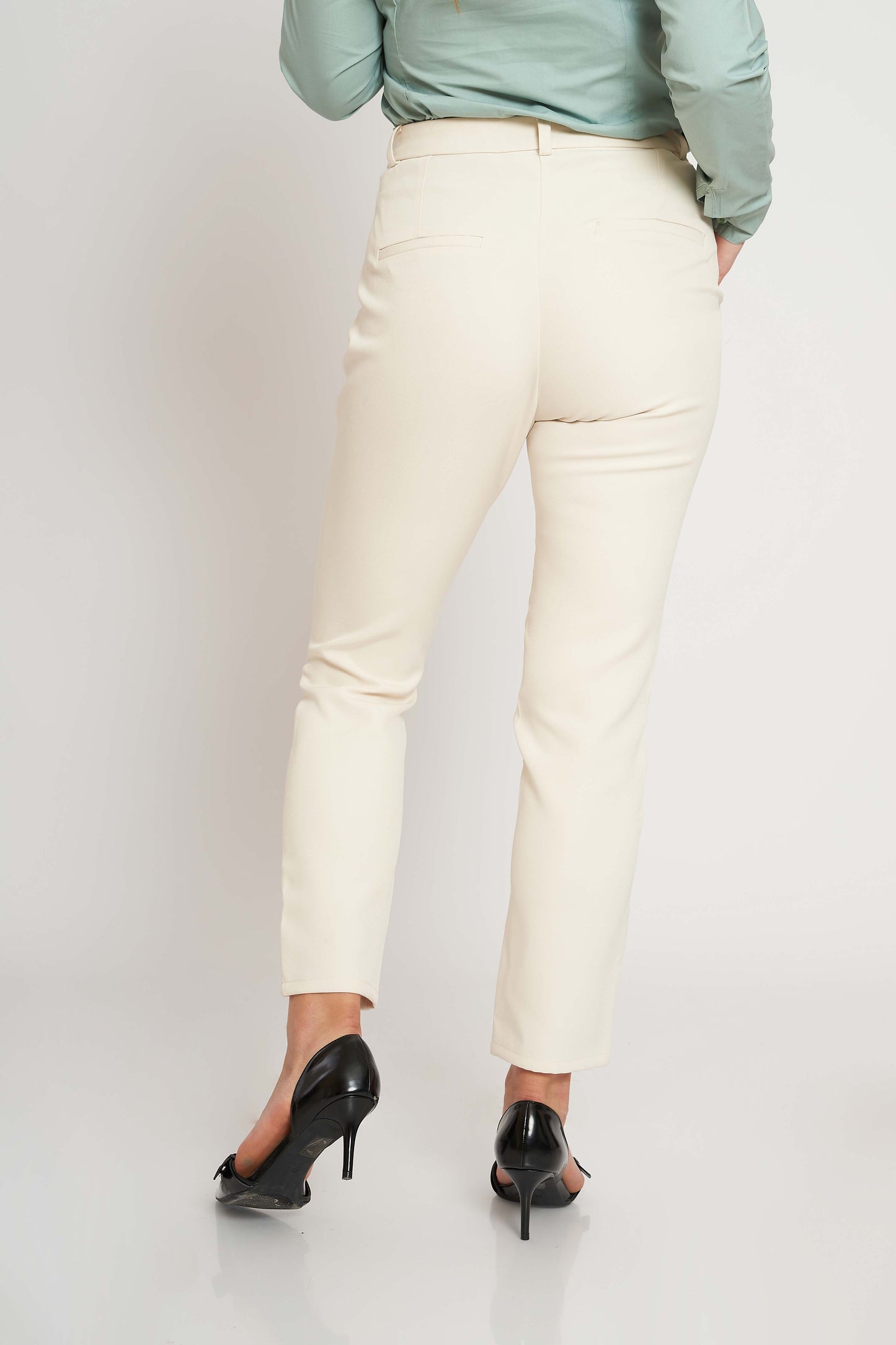 STRAIGHT-FIT SUIT TROUSERS