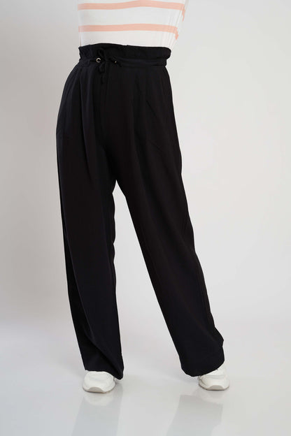 DJ WIDE-LEG TROUSERS WITH TIES