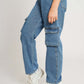 WIDE-LEG CARGO JEANS - KIDS