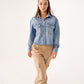 DENIM JACKET WITH 2 POCKETS