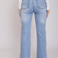 High Rise Slim Flared Fit Jeans - For Women