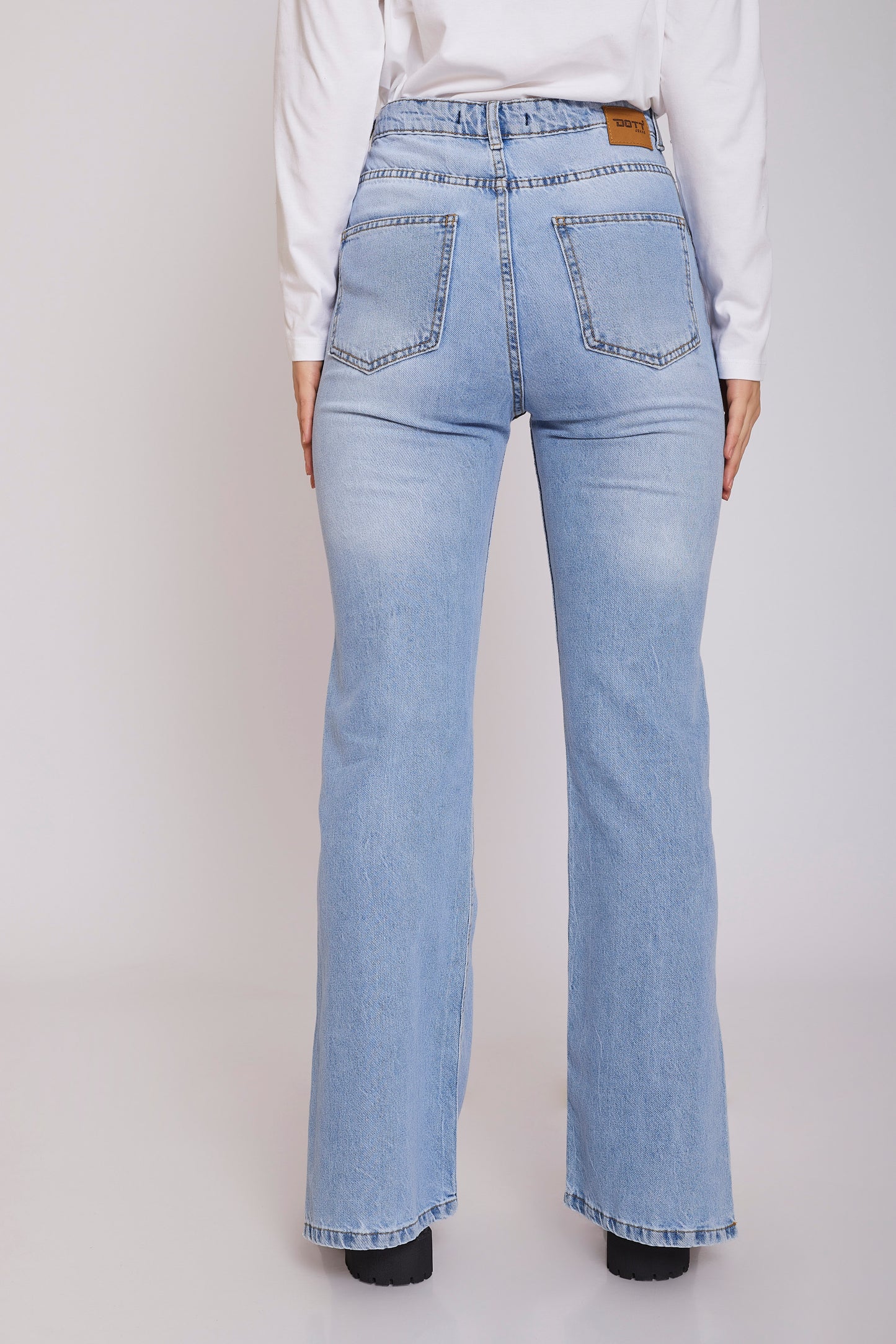 High Rise Slim Flared Fit Jeans - For Lady