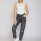 Ripped Mom Fit Jeans - For Women