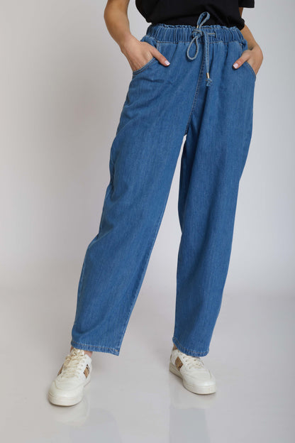 Mom Fit Jeans - With Waistband For Women