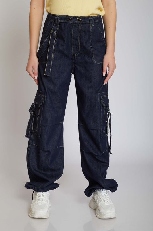 Parachute Jeans Trousers - For Women