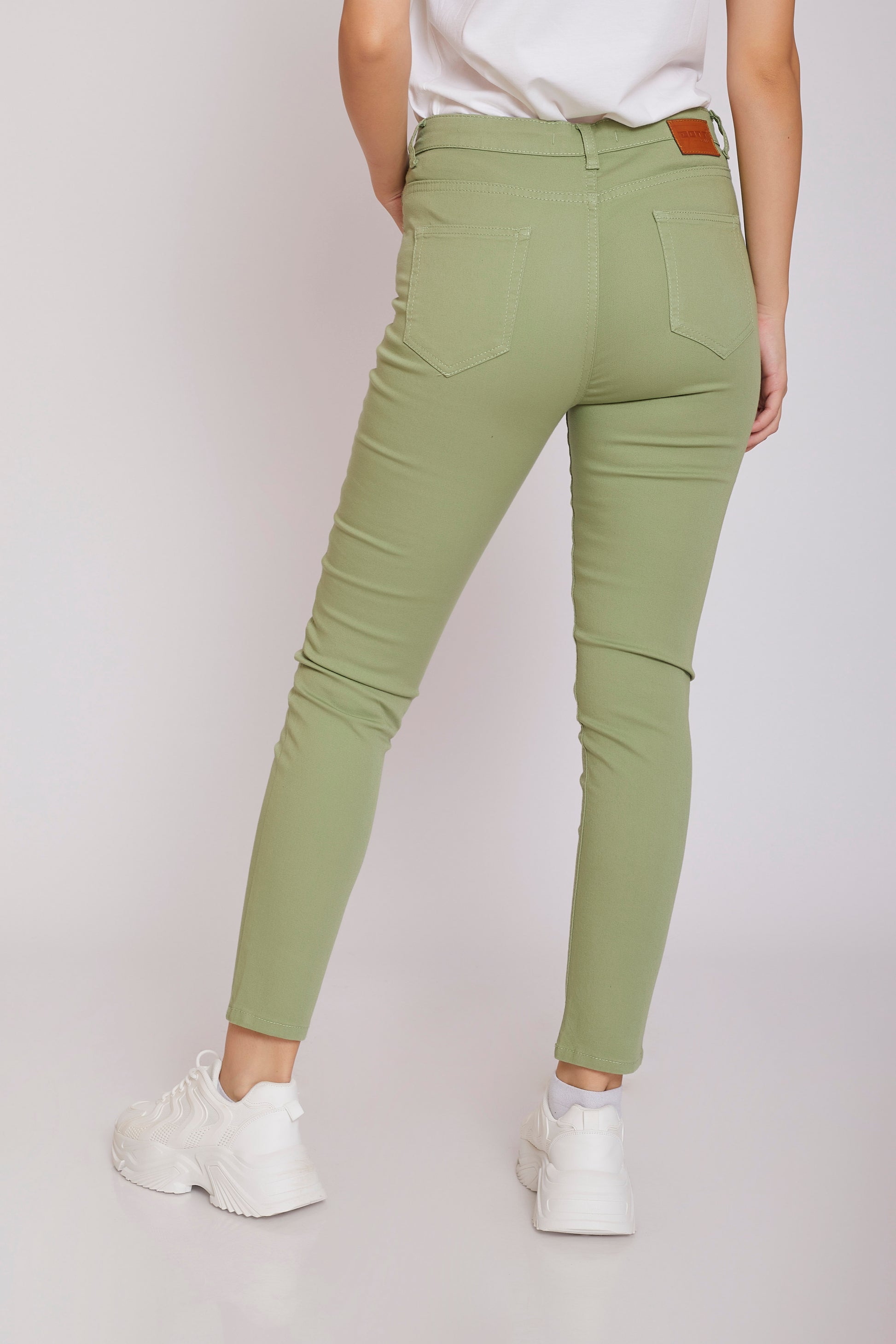 Buy Khaki Jeans & Jeggings for Women by GO COLORS Online