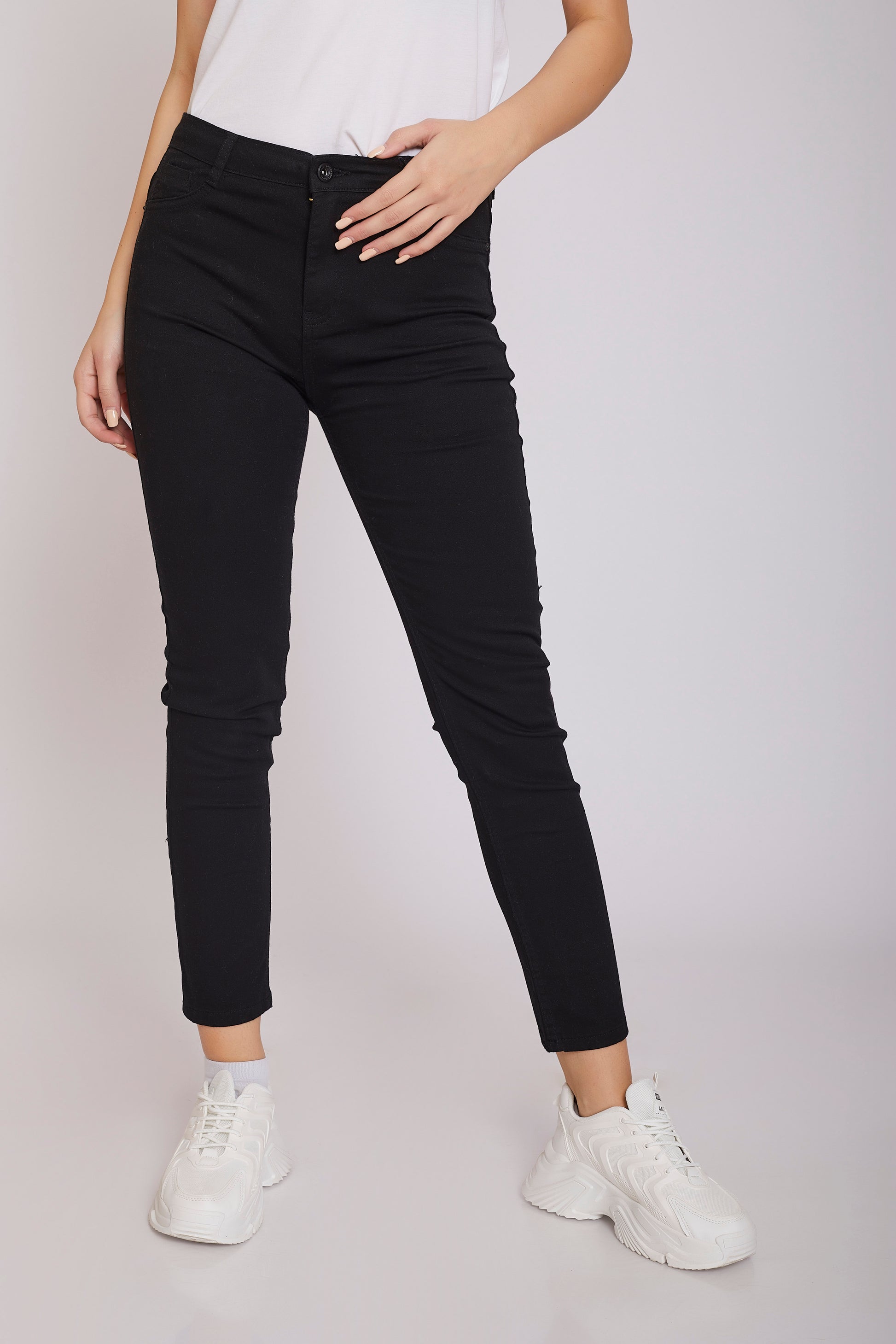 dj super elastic jeggings - black