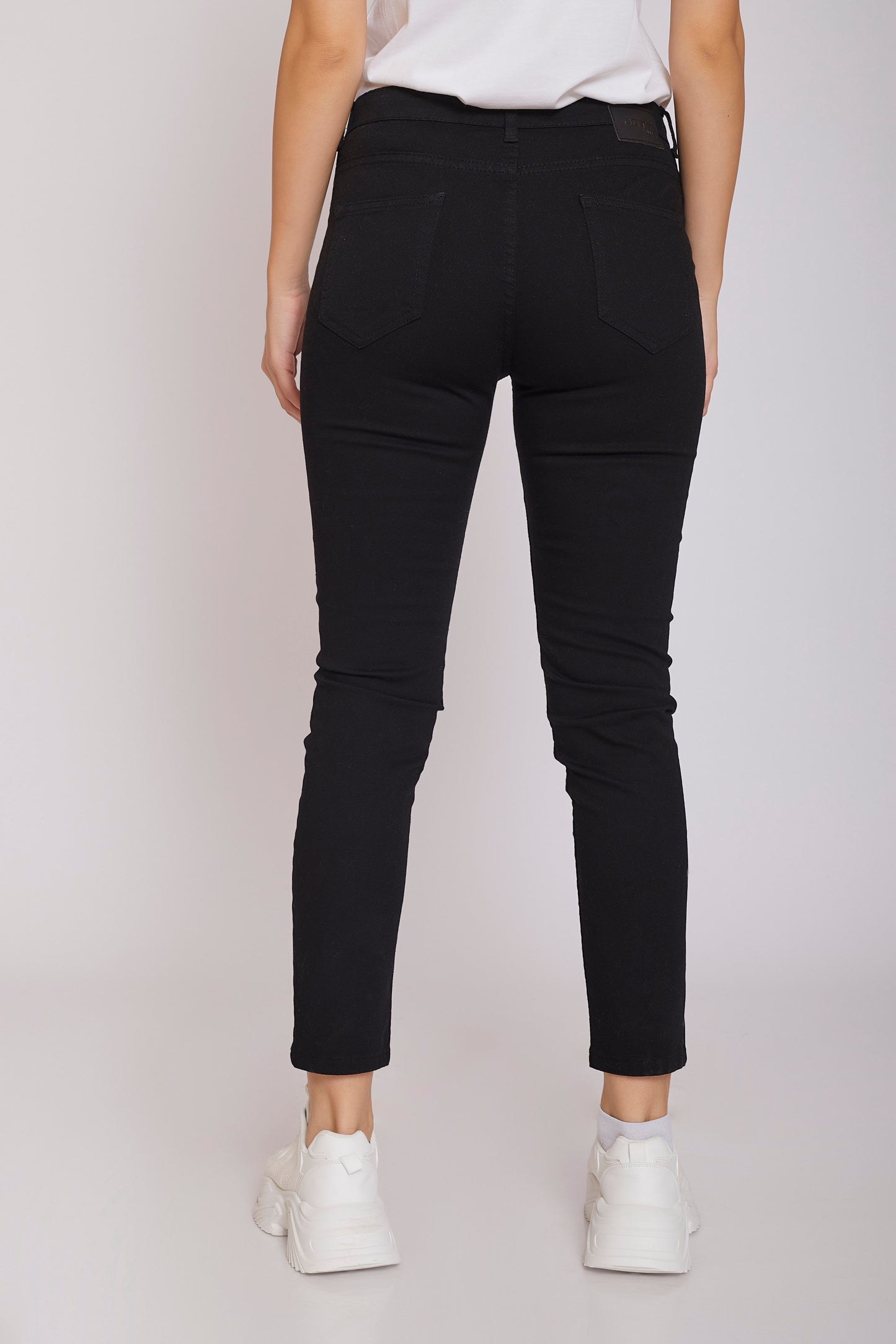 dj super elastic jeggings - black