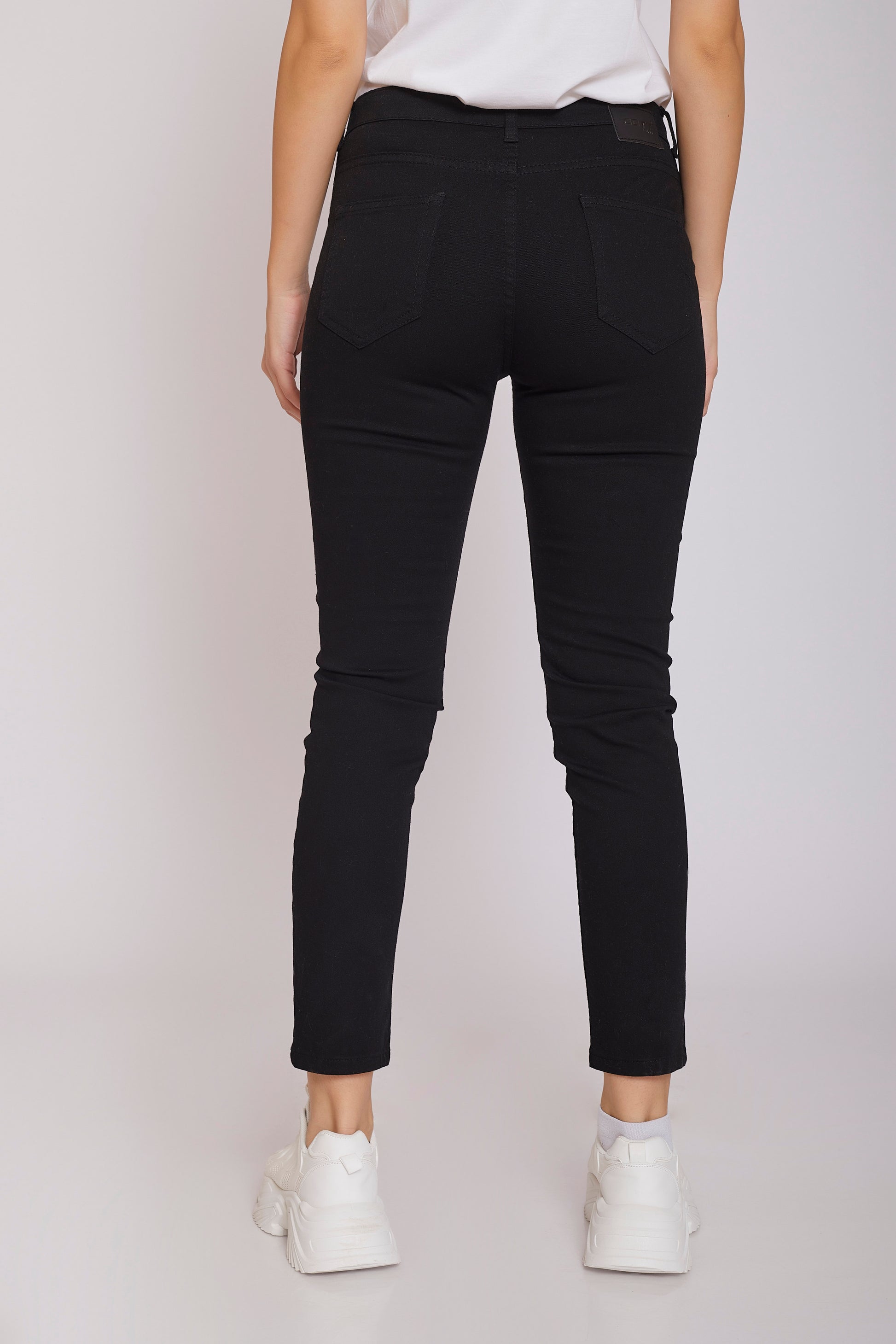 dj super elastic jeggings - black