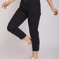 dj mom-fit gabardine elastic waistband