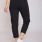dj mom-fit gabardine elastic waistband