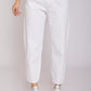 slouchy gabardine - white