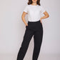slouchy gabardine - black