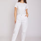slouchy gabardine - white