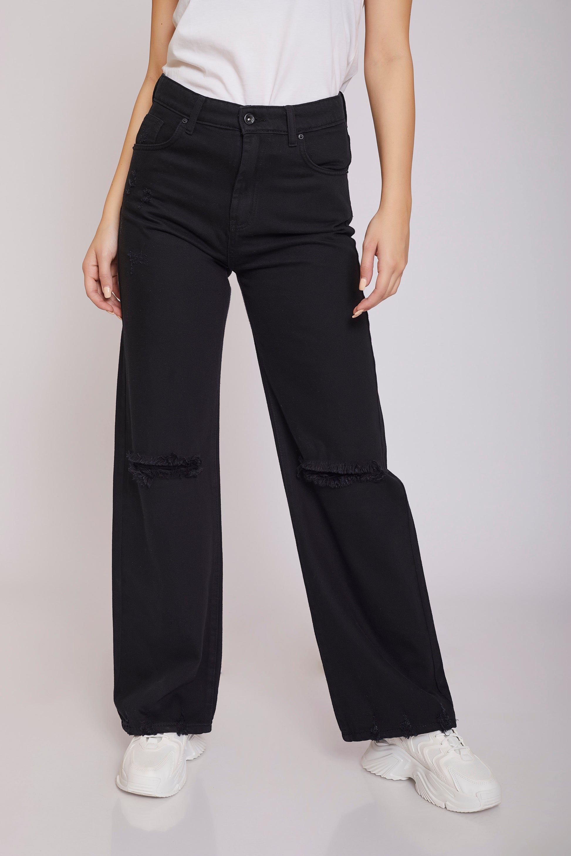 dj full-length gabardine - black
