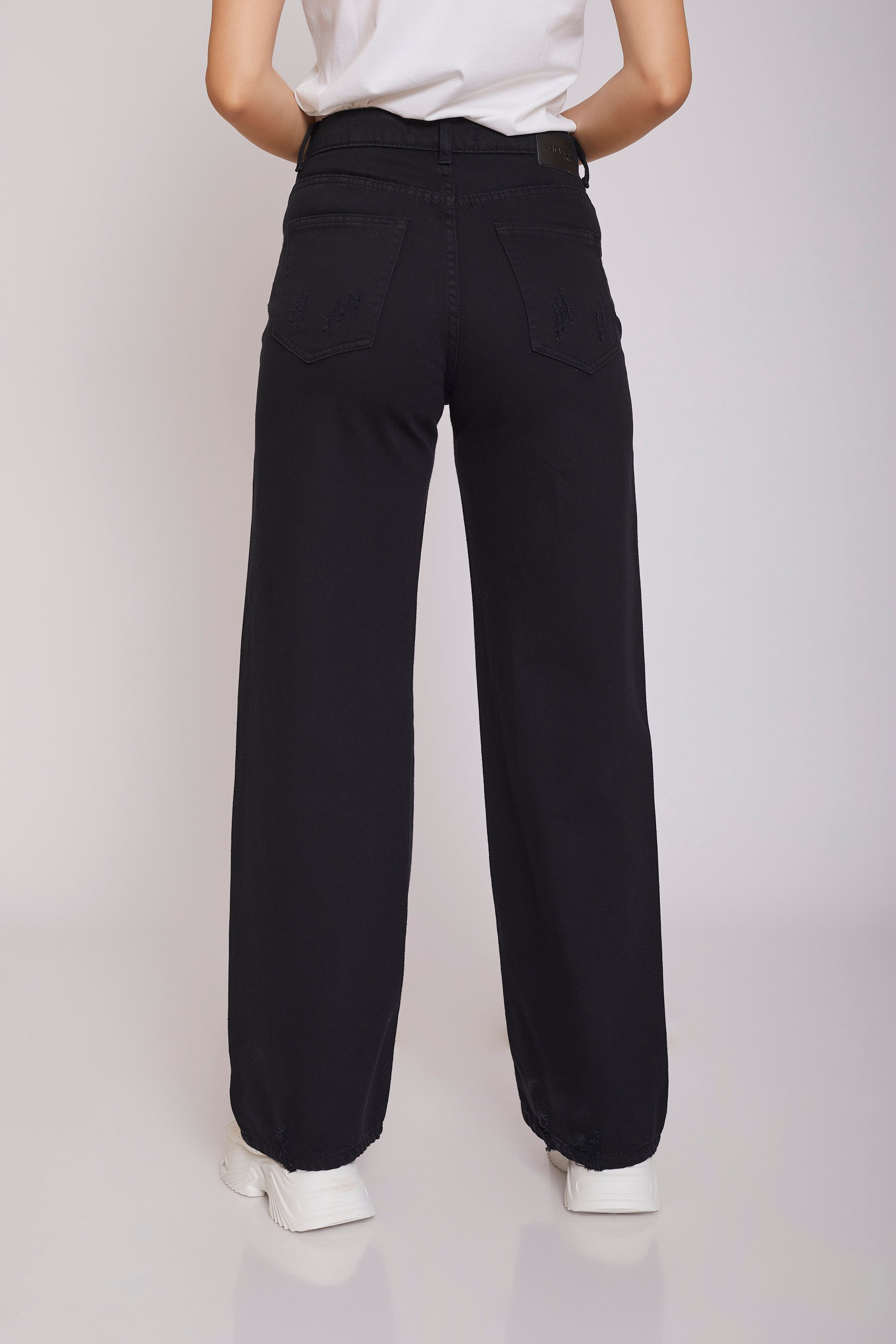 dj full-length gabardine - black