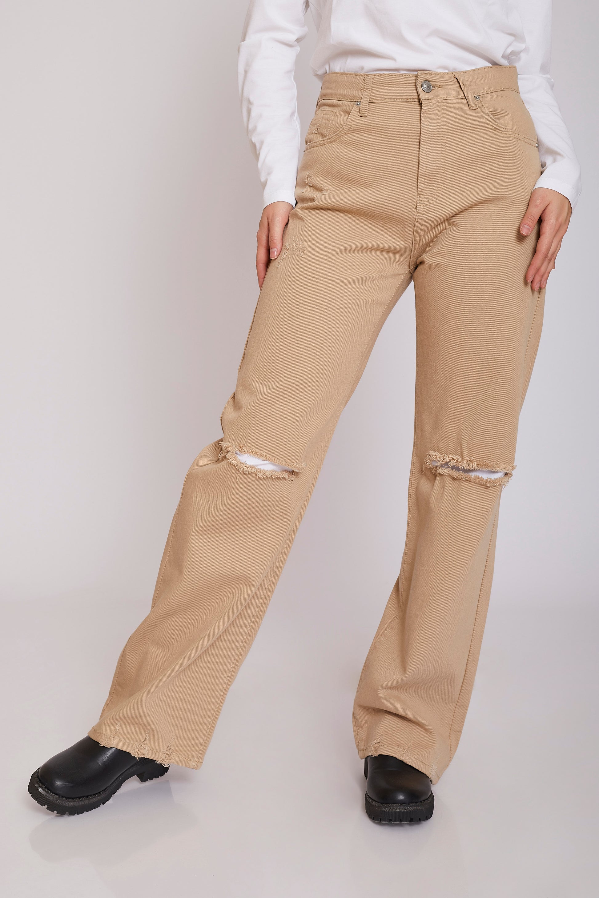 dj full-length gabardine - beige