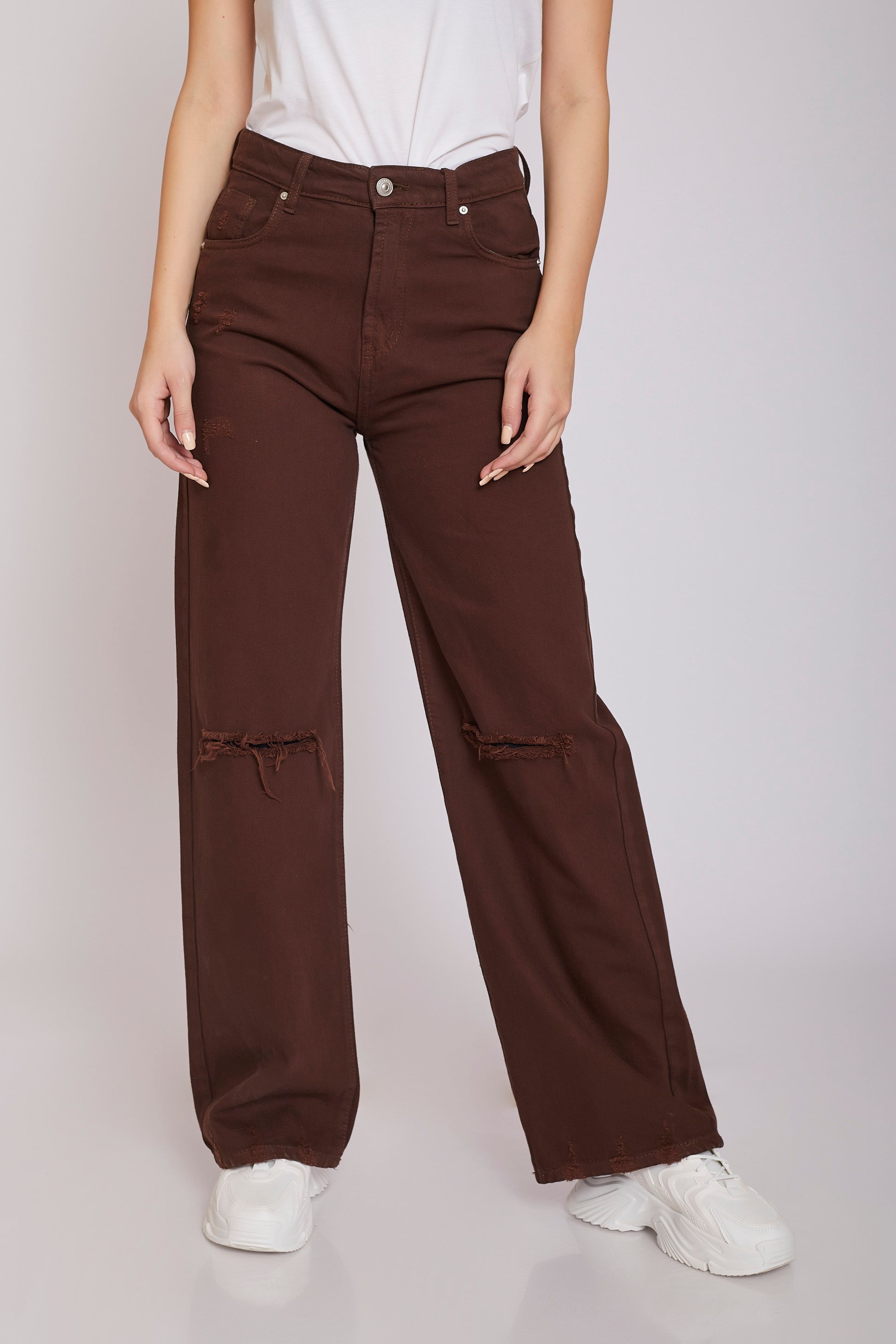 dj full-length gabardine - brown