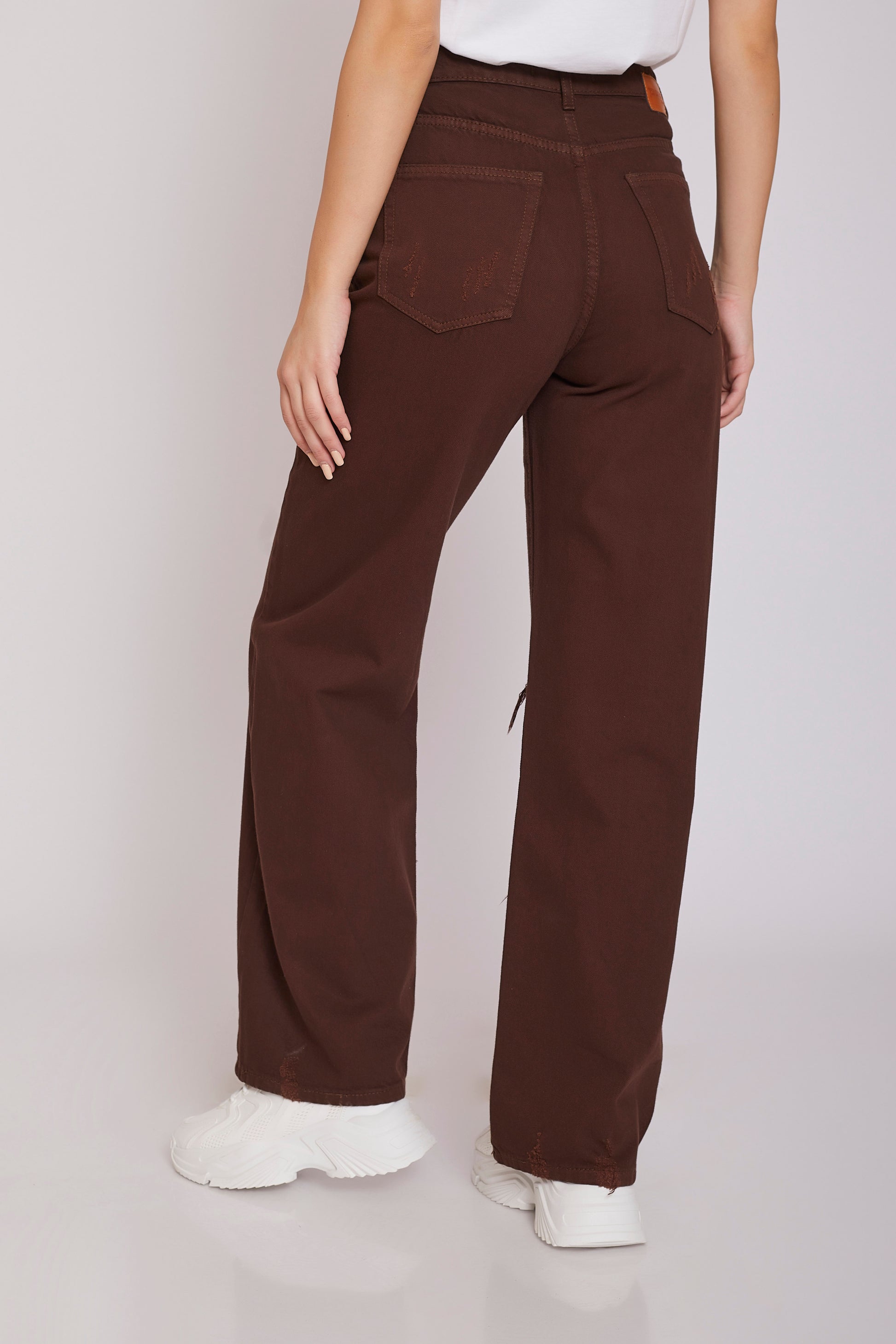 dj full-length gabardine - brown