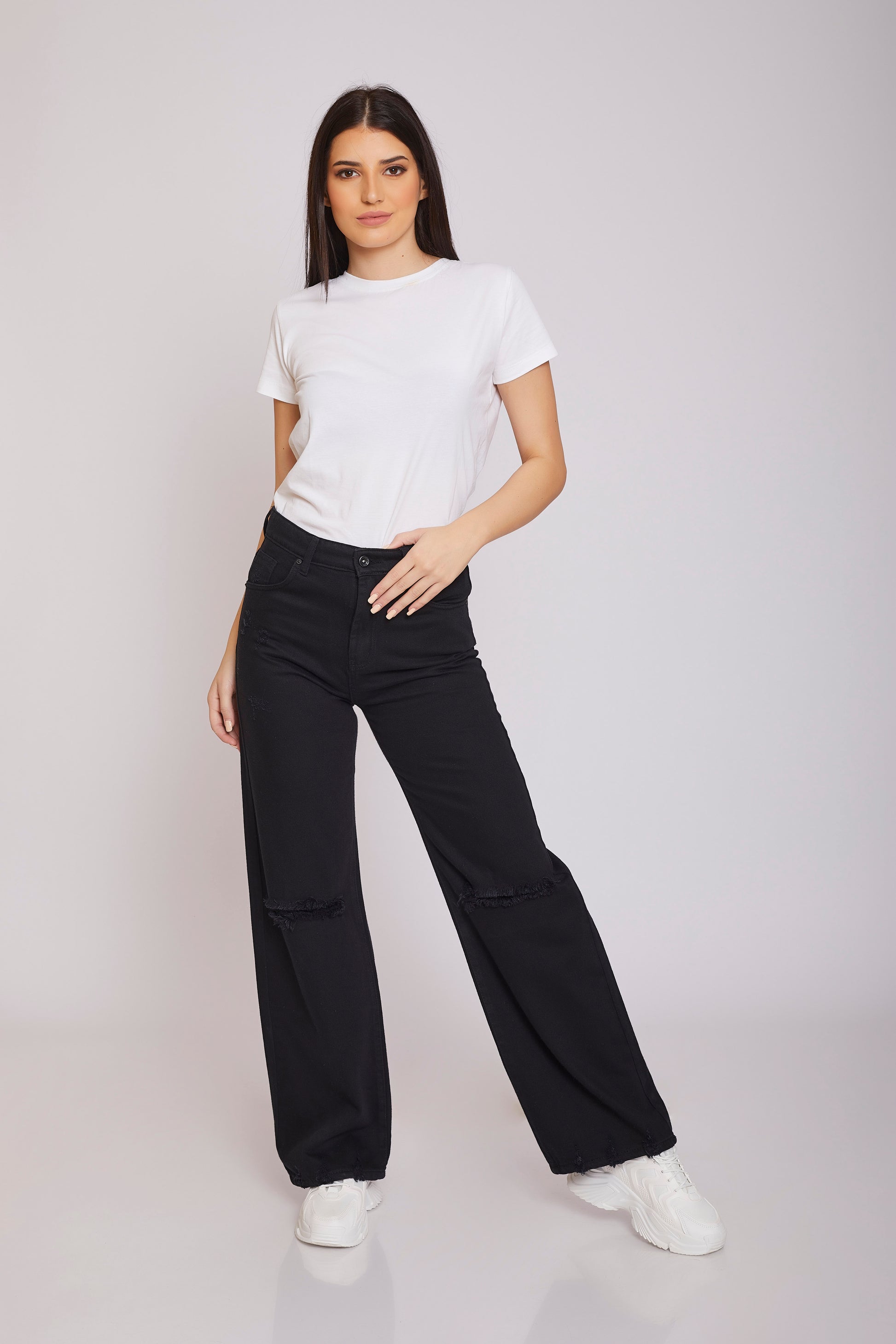 dj full-length gabardine - black