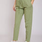 Mom Fit Gabardine - Elastic Waistband For Women
