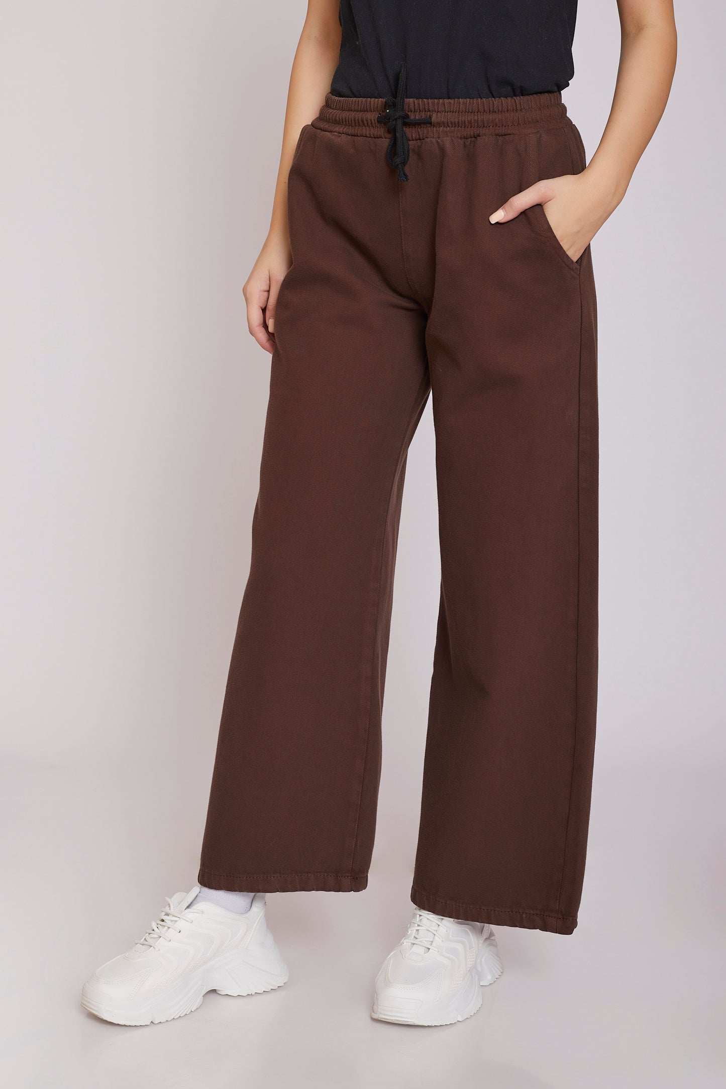 Wide-leg With Ties - Gabardine For Lady