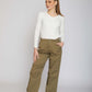 Gabardine Parachute Trousers - For Women