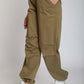 Gabardine Parachute Trousers - For Women