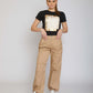 Gabardine Parachute Trousers - For Women
