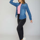 dj basic jeans shirt - mid blue