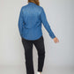 dj basic jeans shirt - mid blue