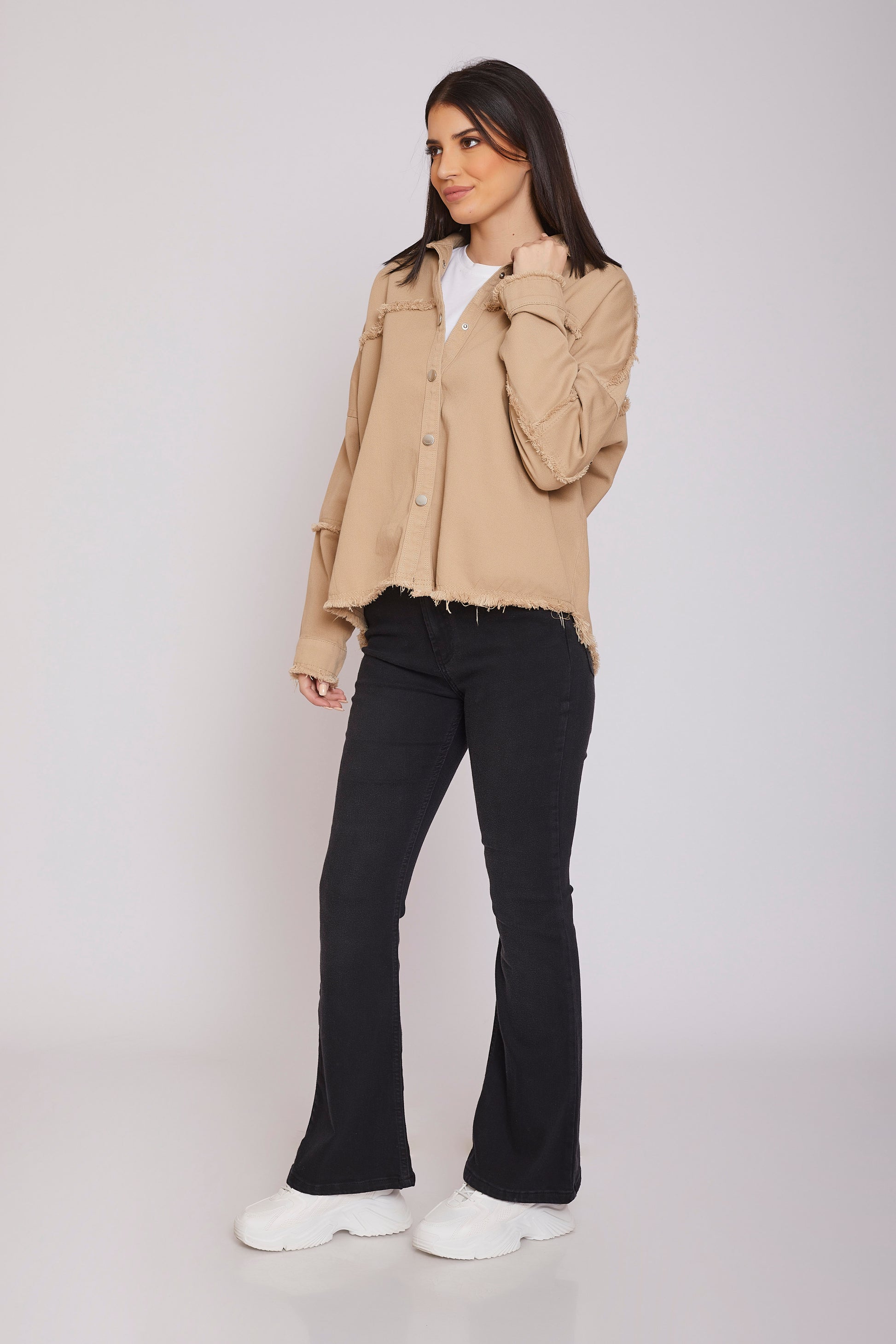 dj jacket gabardine oversize - beige